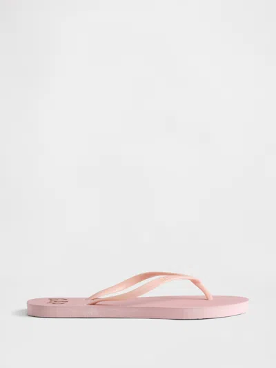 Gap Factory Gap Logo Flip Flops In Pink