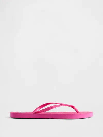 Gap Factory Gap Logo Flip Flops In Pink