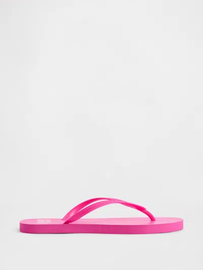 Gap Factory Gap Logo Flip Flops In Pink