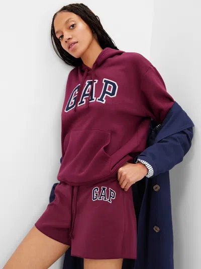 Gap Factory Gap Logo Hoodie In Burgundy