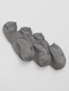 Gap Factory Gap Logo No-show Socks (3-pack) In Gray