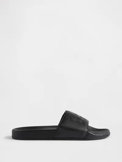 Gap Factory Gap Logo Pool Slides In Black