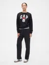 Gap Factory Gap Logo Pull-on Slim Sweatpants In Black