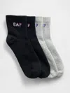 Gap Factory Gap Logo Quarter Crew Socks (2-pack) In Multi