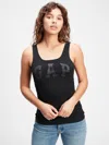 Gap Factory Gap Logo Ribbed Tank Top In Black