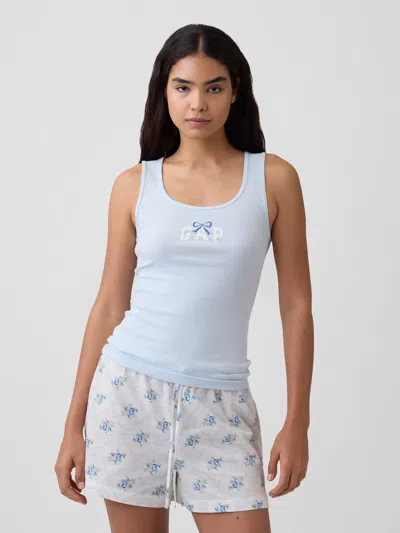 Gap Factory Gap Logo Ribbed Tank Top In Bow Print