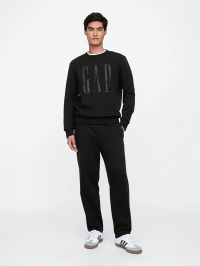 Gap Factory Gap Logo Straight-leg Sweatpants In Black