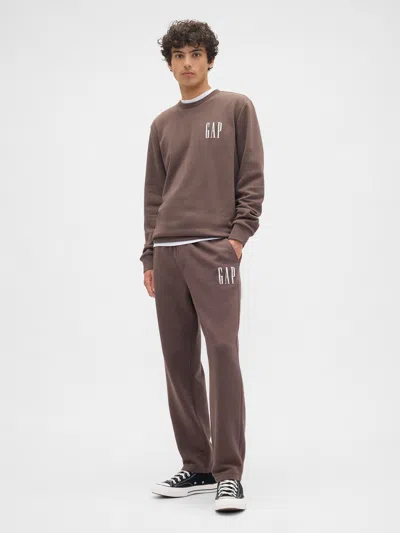 Gap Factory Gap Logo Straight-leg Sweatpants In Brown