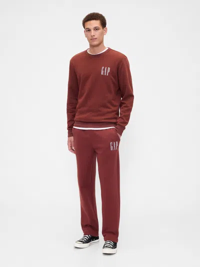 Gap Factory Gap Logo Straight-leg Sweatpants In Burgundy