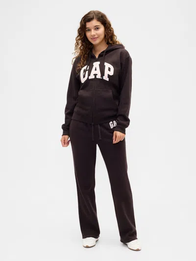 Gap Factory Gap Logo Straight Sweatpants In Black