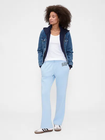 Gap Factory Gap Logo Straight Sweatpants In Blue