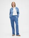 Gap Factory Gap Logo Straight Sweatpants In Blue