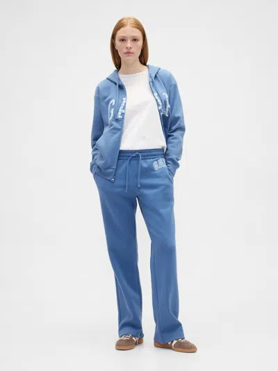 Gap Factory Gap Logo Straight Sweatpants In Blue