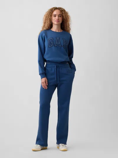 Gap Factory Gap Logo Straight Sweatpants In Blue