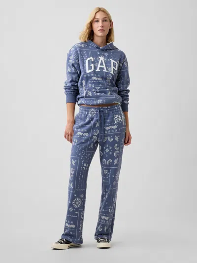 Gap Factory Gap Logo Straight Sweatpants In Blue Bandana