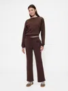Gap Factory Gap Logo Straight Sweatpants In Brown