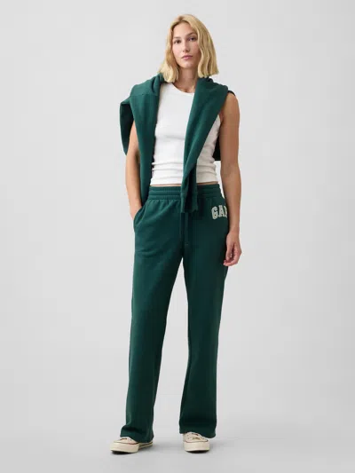 Gap Factory Gap Logo Straight Sweatpants In Deep Hunter Green