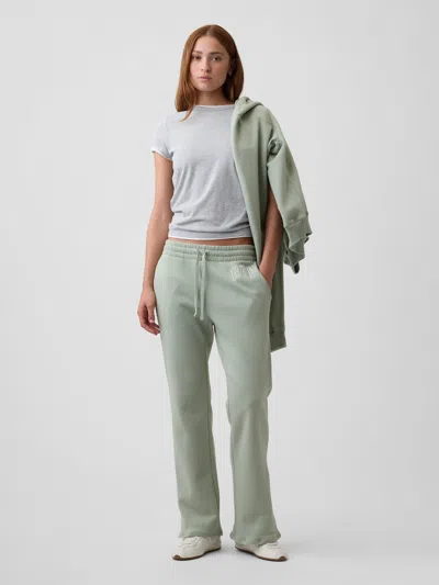Gap Factory Gap Logo Straight Sweatpants In Desert Sage Green