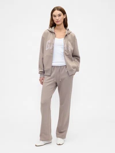 Gap Factory Gap Logo Straight Sweatpants In Neutral