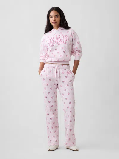 Gap Factory Gap Logo Straight Sweatpants In Pink