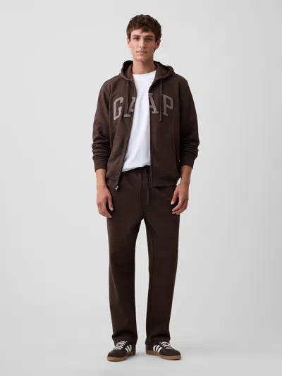 Gap Factory Gap Logo Straight-leg Sweatpants In Ground Brown