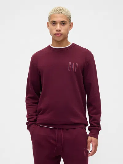 Gap Factory Gap Logo Sweatshirt In Burgundy