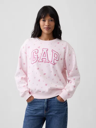 Gap Factory Gap Logo Sweatshirt In Light Pink Floral