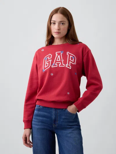 Gap Factory Gap Logo Sweatshirt In Red Floral Print