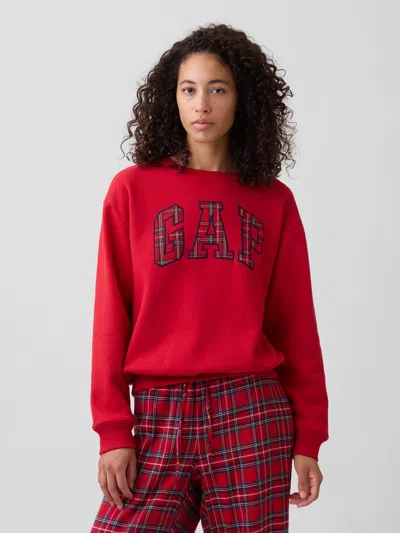 Gap Factory Gap Logo Sweatshirt In Red Plaid
