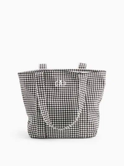 Gap Factory Gap Logo Tote Bag In Navy Gingham