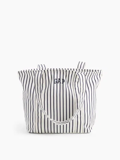 Gap Factory Gap Logo Tote Bag In New Off White Stripe