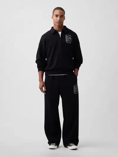 Gap Factory Gap Ny Logo Baggy Sweatpants In Black