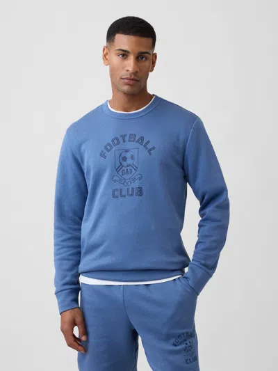 Gap Factory Gap Soccer Crewneck Sweatshirt In Blue