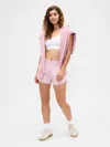 Gap Factory Gapfit 3" Mid Rise Runaround Shorts In Pink