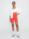Gap Factory Gapfit 7" High Rise Studio Bike Shorts In Red