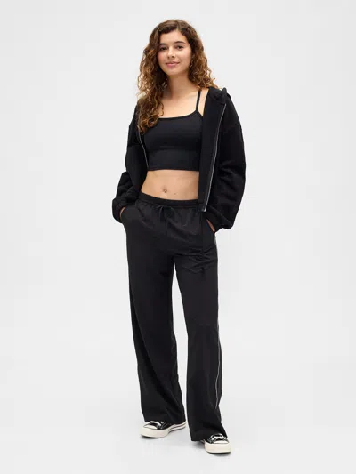Gap Factory Gapfit High Rise Loose Runaround Pants In Black
