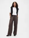 Gap Factory Gapfit High Rise Loose Runaround Pants In Brown