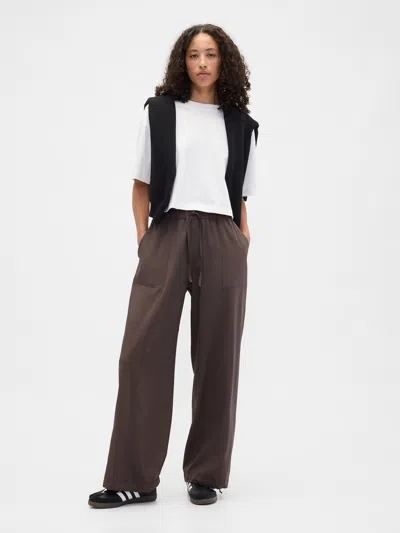 Gap Factory Gapfit High Rise Loose Runaround Pants In Brown