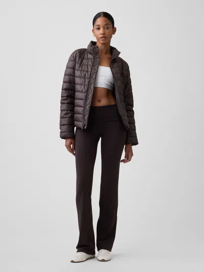 Gap Factory Gapfit Recycled Sky High Studio Flare Leggings In Terra Brown