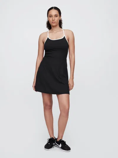 Gap Factory Gapfit Recycled Studio Dress In Black