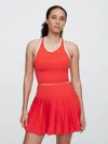 Gap Factory Gapfit Recycled Studio High-neck Brami In Red