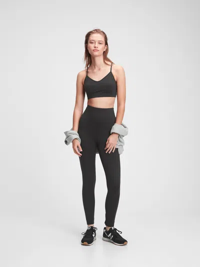Gap Factory Gapfit Sky High Studio Full-length Leggings In Black