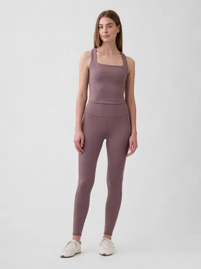 Gap Factory Gapfit Sky High Studio Pocket Leggings In Brown
