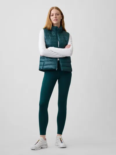 Gap Factory Gapfit Sky High Studio Pocket Leggings In Tropic Green