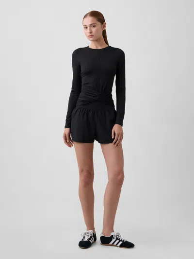 Gap Factory Gapfit Studio Recycled 3" Pull-on Shorts In Black