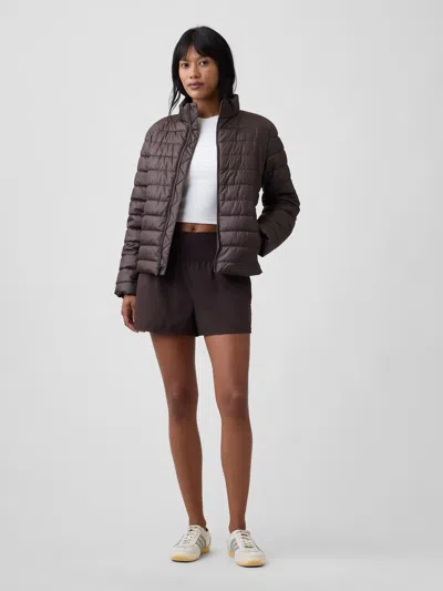 Gap Factory Gapfit Studio Recycled 3" Pull-on Shorts In Terra Brown