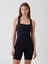 Gap Factory Gapfit Studio Recycled Squareneck Brami In Black
