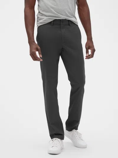 Gap Factory Gapflex Essential Khakis In Slim Fit In Black