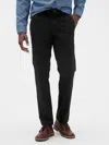 Gap Factory Gapflex Essential Khakis In Straight Fit In Black