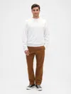 Gap Factory Gapflex Essential Khakis In Straight Fit In Brown